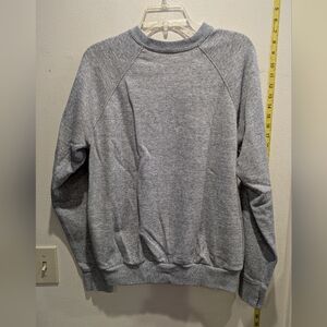 Tultex Men's Heather Gray Crewneck Sweater Size Large